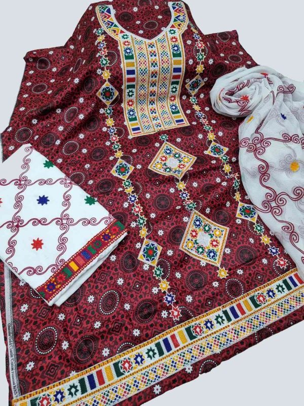 New Ajrak print suit