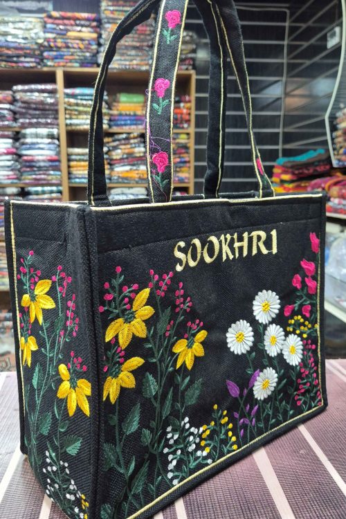 Traditional Ladies Toot Bags With Beautiful Computer Embroidery